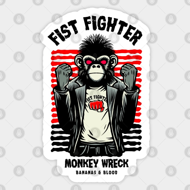 FIST FIGHTER Sticker by artslaves